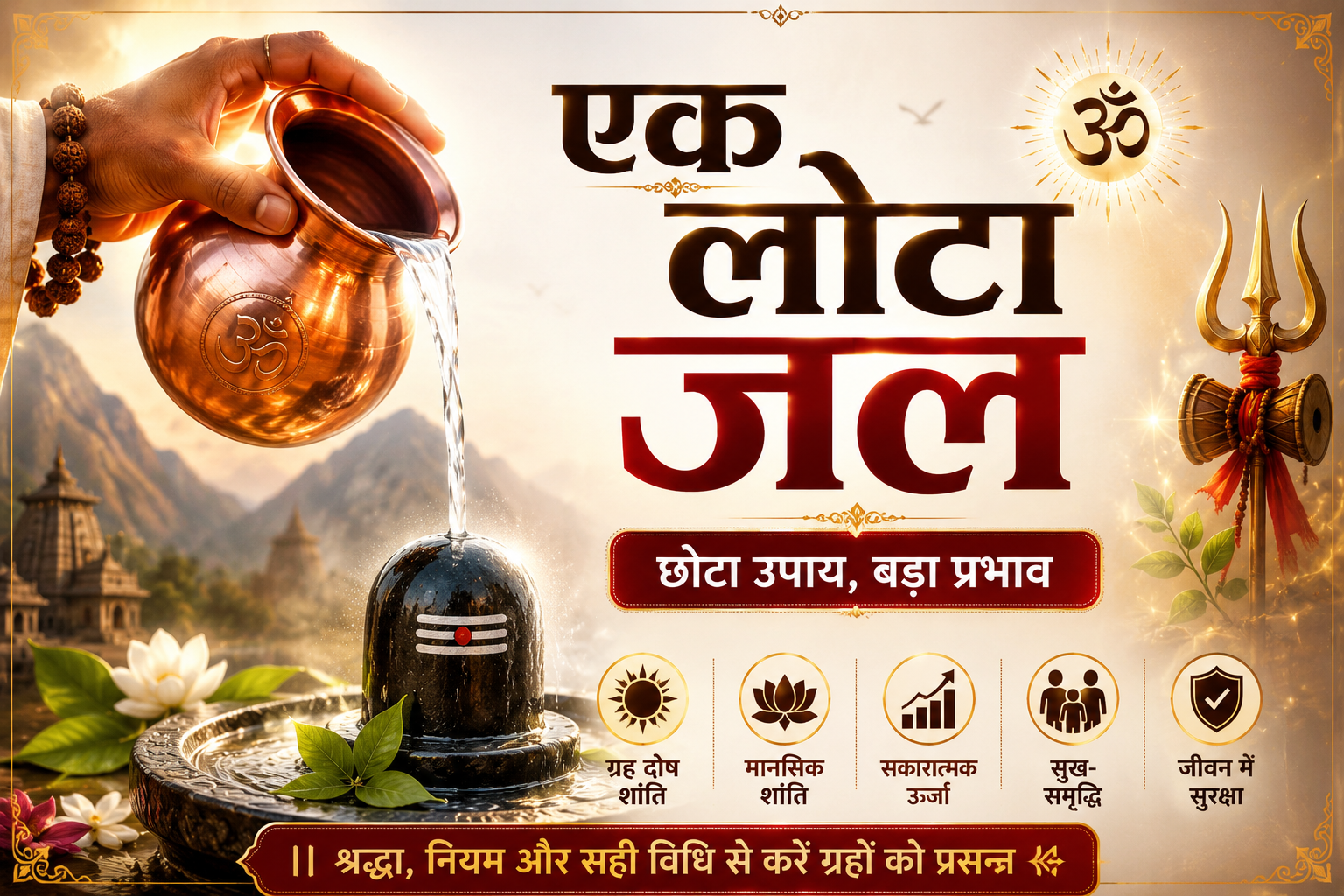 एक लोटा जल से ग्रह दोष शांति के उपाय | सूर्य से केतु तक सरल वैदिक उपाय